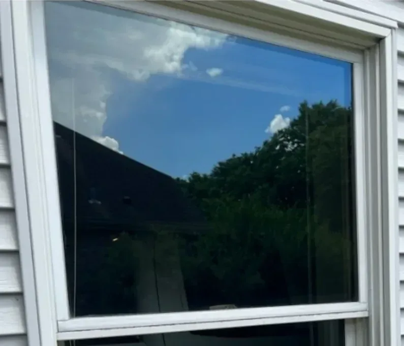 After residential window cleaning